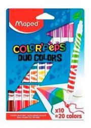 FIBRA MAPED BICOLOR X 10U.